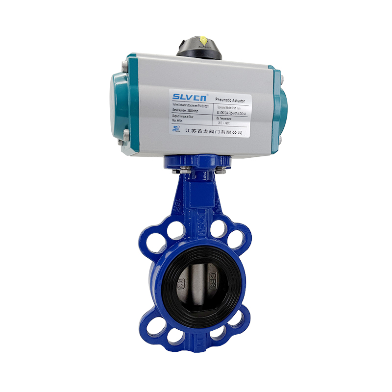 【SLVCN】氣動對夾蝶閥軟密封